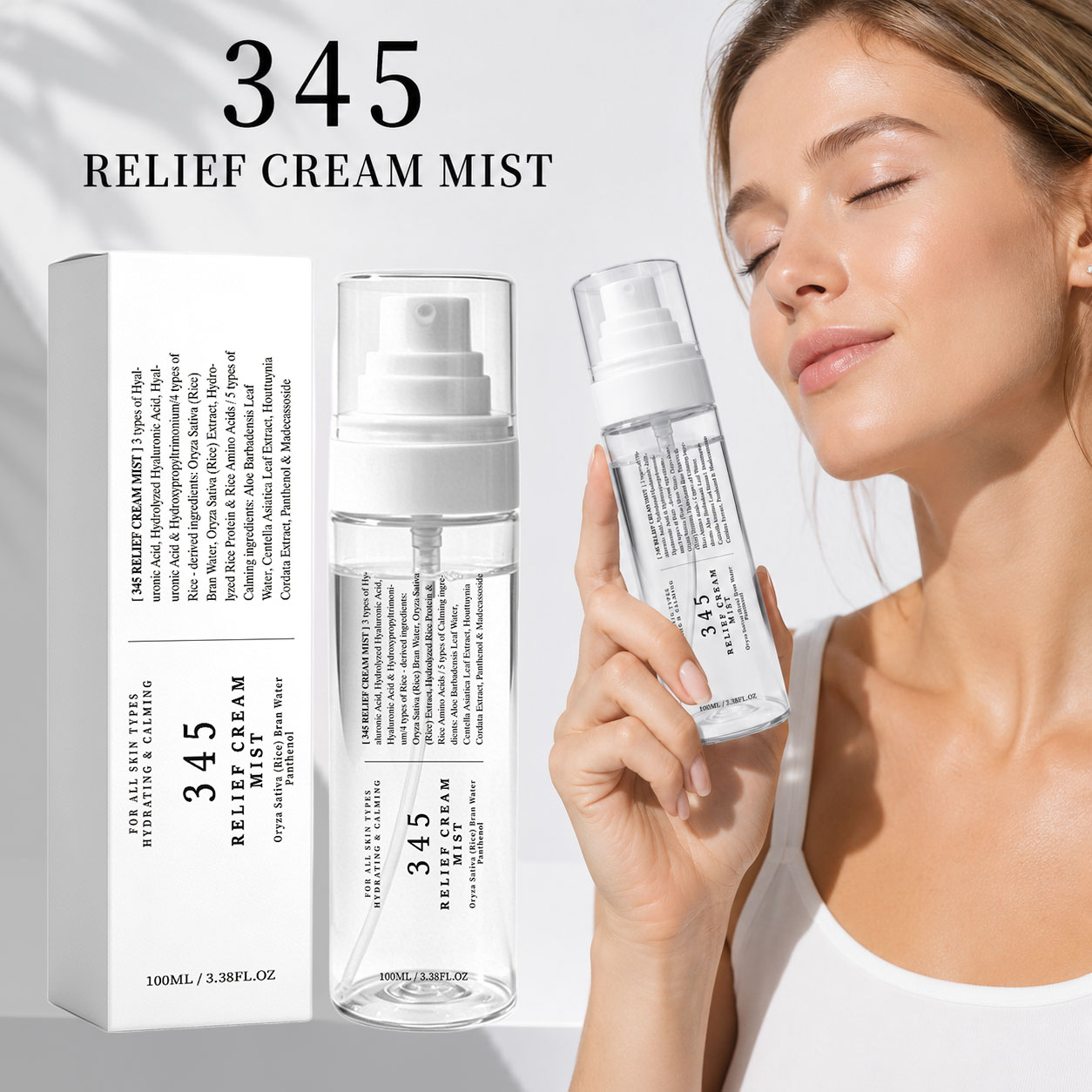 Oil Mister Spray Bottle - 345 Rahatlatıcı Krem Mist Kore Cilt