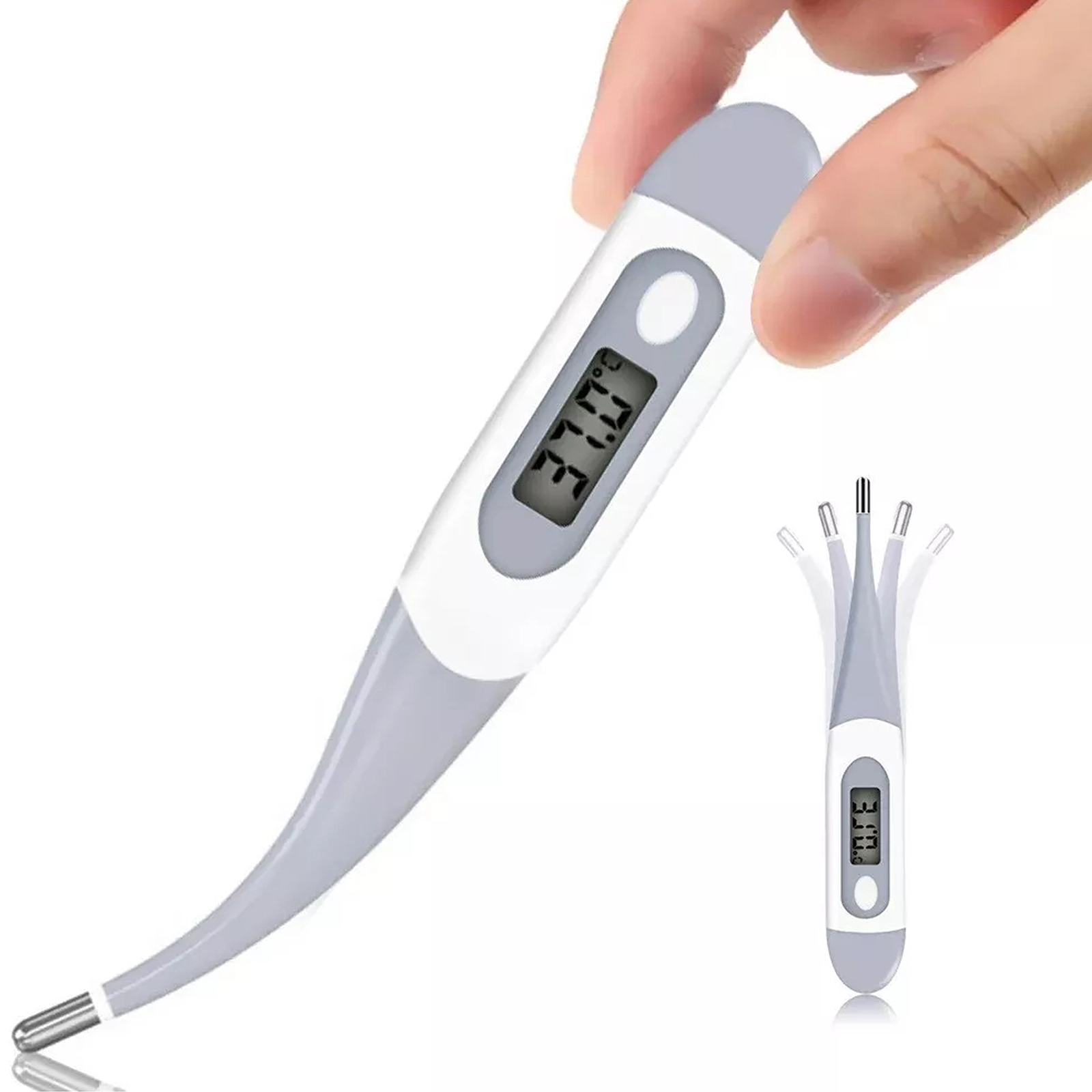 Instant Read Thermometer - Yetişkinler için Termometre, Ateş için Yumuşak