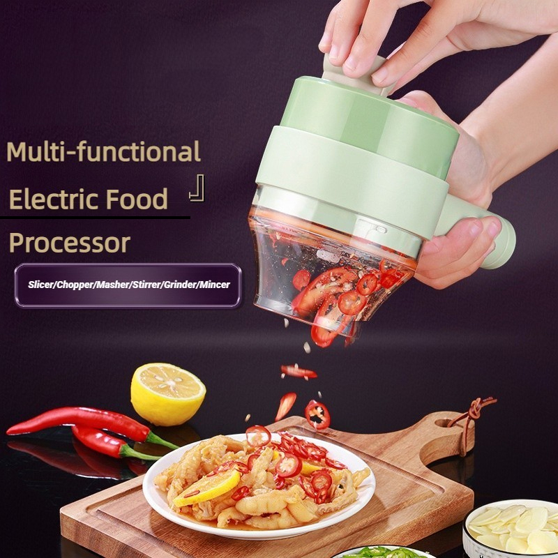 Kitchen Gadgets You Need - Kablosuz Elektrikli mutfak robotu Sebze Kesici