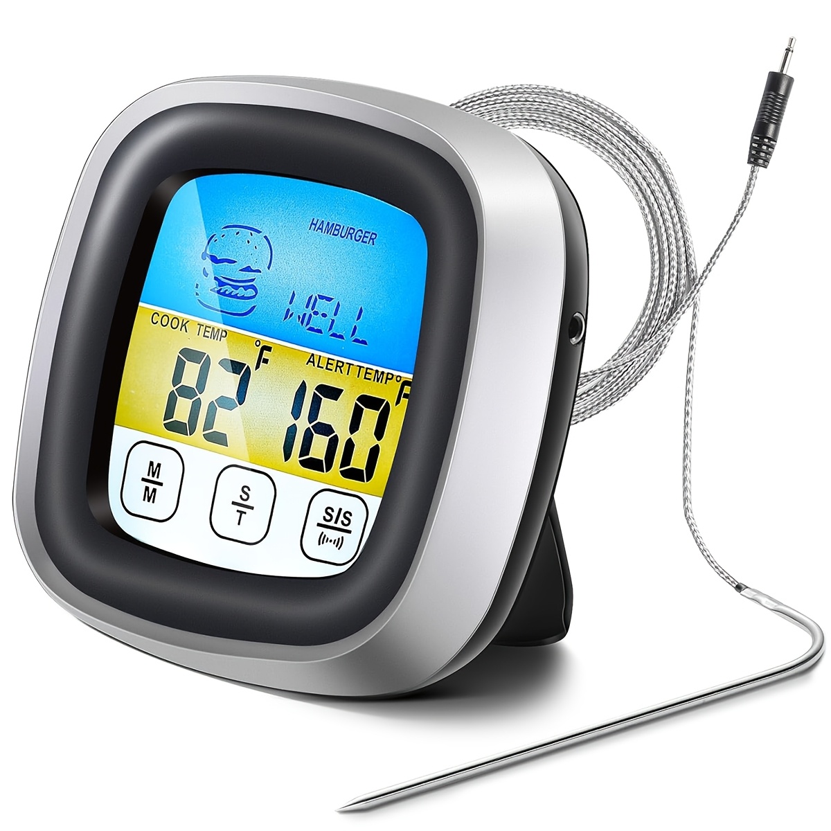 Instant Read Thermometer - Dijital Et Termometresi BBQ Zamanlayıcısı Pişirme