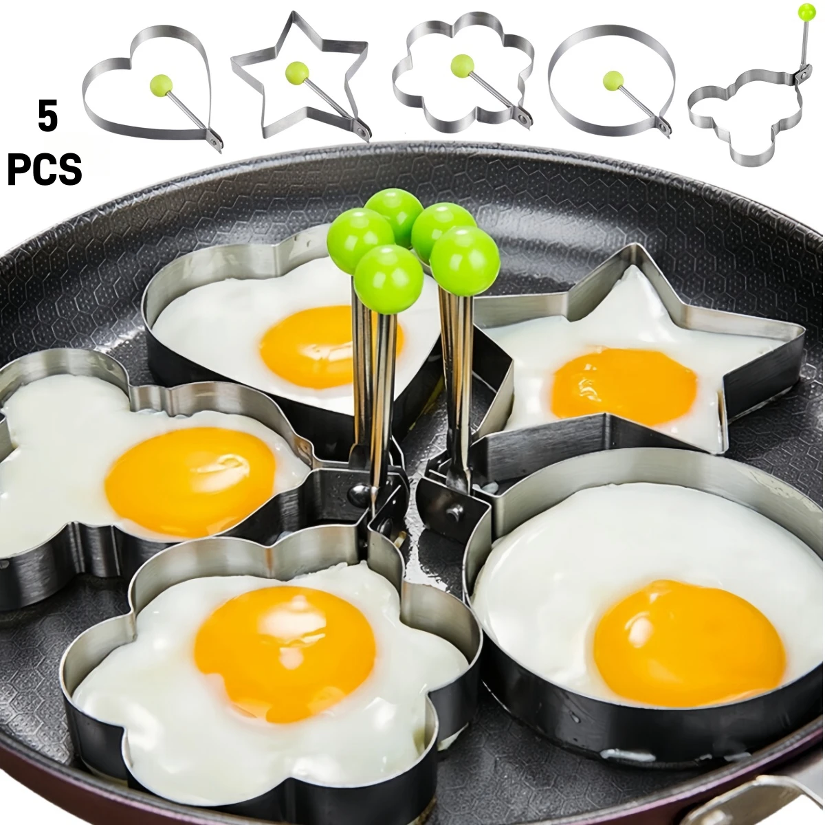 Kitchen Gadgets To Have - Premium Paslanmaz Çelik Kalp Şeklinde Kızarmış