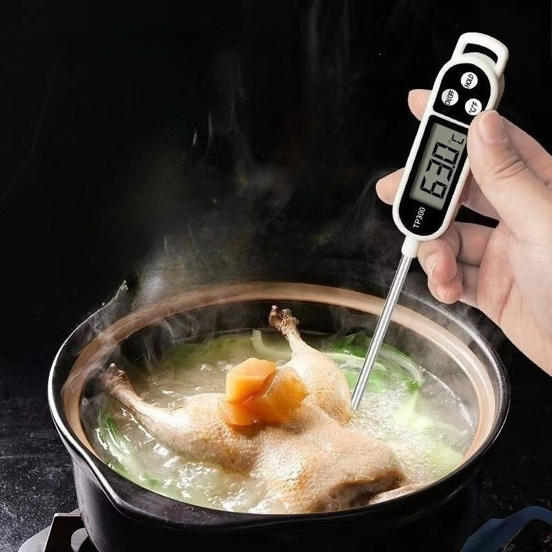 Instant Read Thermometer - 1 Adet Gıda Termometresi, Mutfak Aksesuarı,