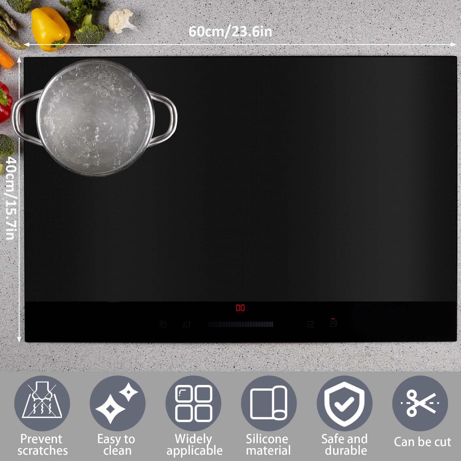 Indüksiyon ocak kapağı silikon - Healthy Kitchen Gadgets incelemesi ve fiyatı