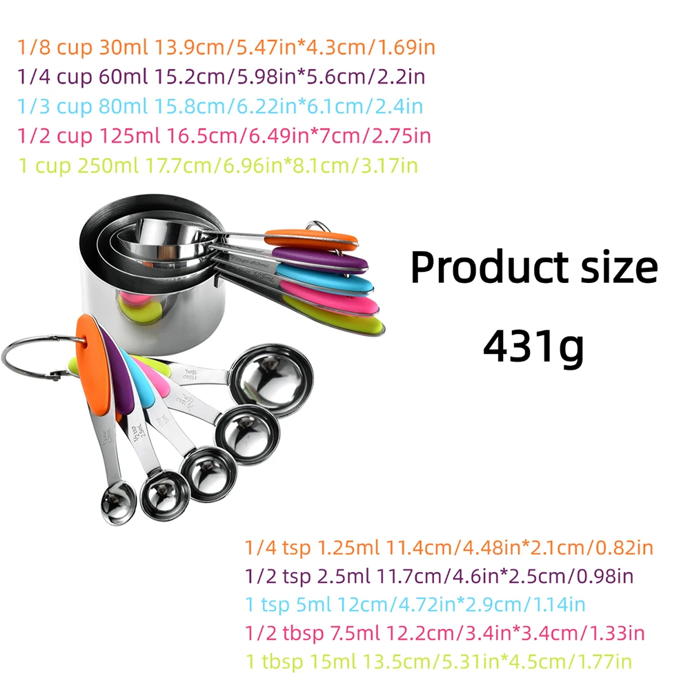 5/10 adet paslanmaz çelik ölçü - Kitchen Gadgets You Need incelemesi ve fiyatı