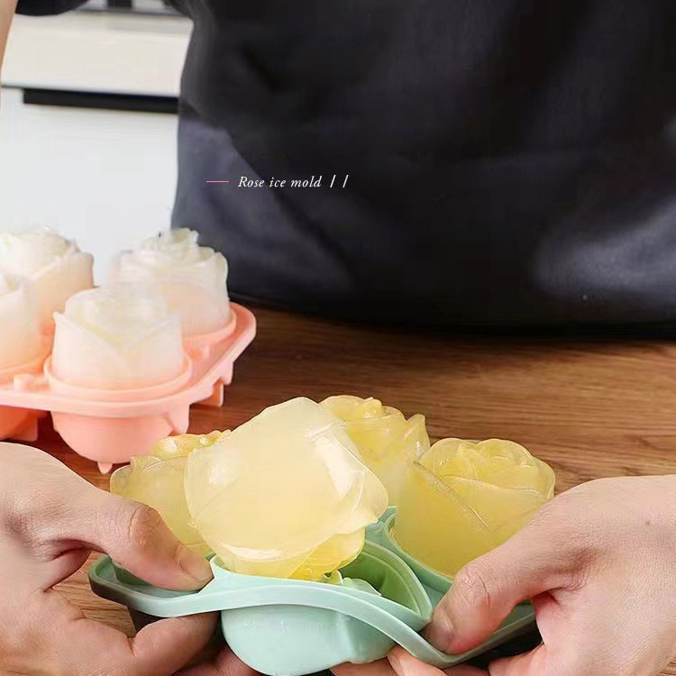 3D Gül Buz Kalıpları 4 Delik B - Kitchen Handy Gadgets incelemesi ve fiyatı