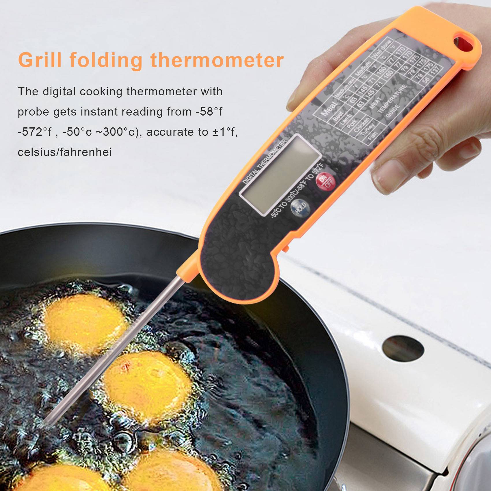 Yüksek Hassasiyetli Sıcaklık P - Instant Read Thermometer incelemesi ve fiyatı